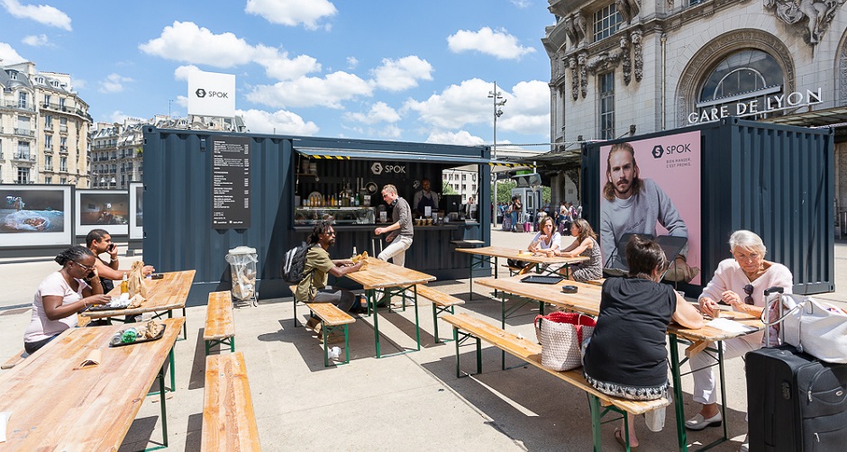 CAPSA Container réalise des espaces innovants à partir de containers, seul objet transportable aux mesures universelles. Paris le 17/06/2019. Photo : Fabrice DUNOU
