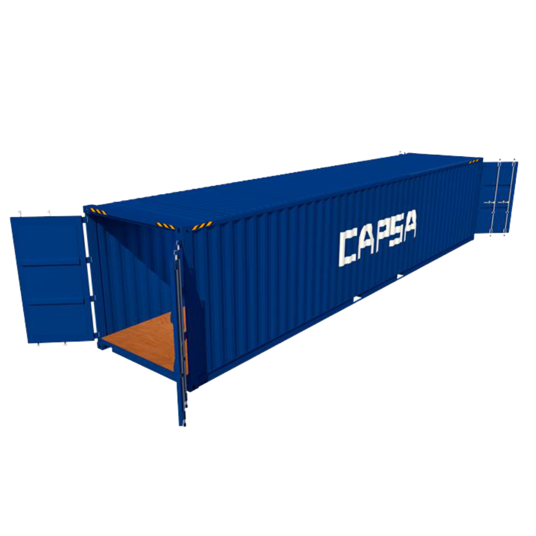 Container 40 pieds High Cube double door