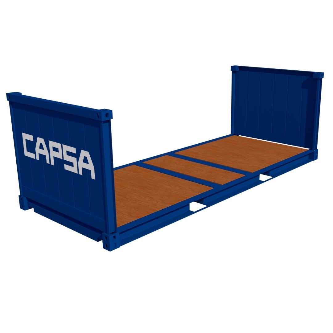 Container 20 pieds Flat Rack Collapsible occasion