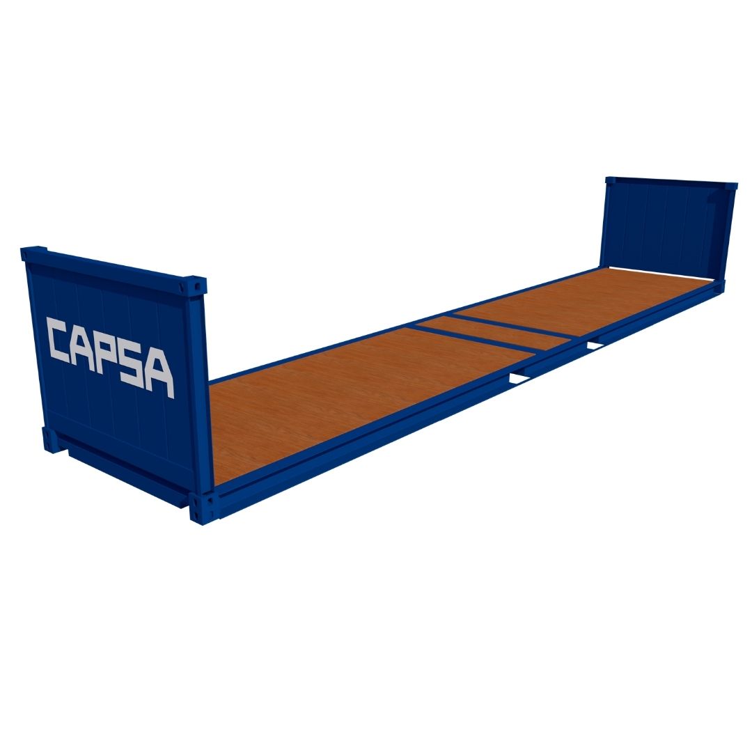 Container 40 pieds Flat Rack Collapsible