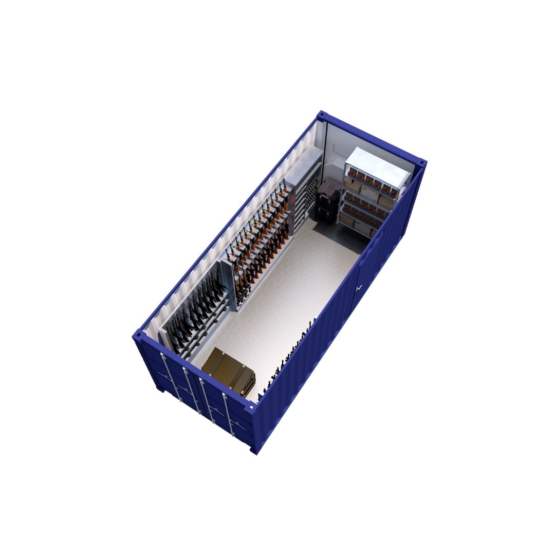 Container munitions & armurerie