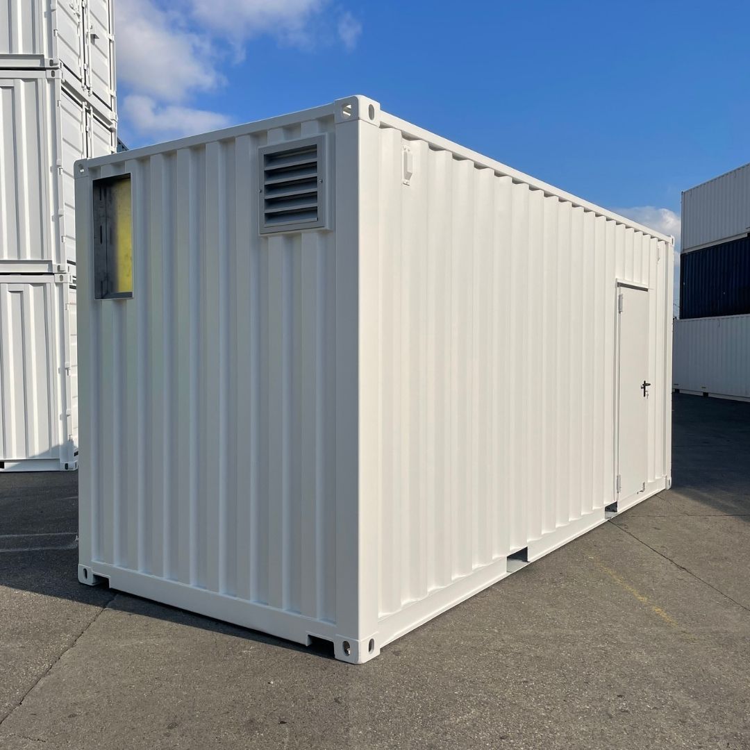 Container traitement d'eau vu extérieur