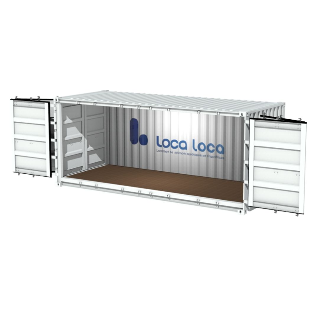 Location Container 20 pieds Open Side