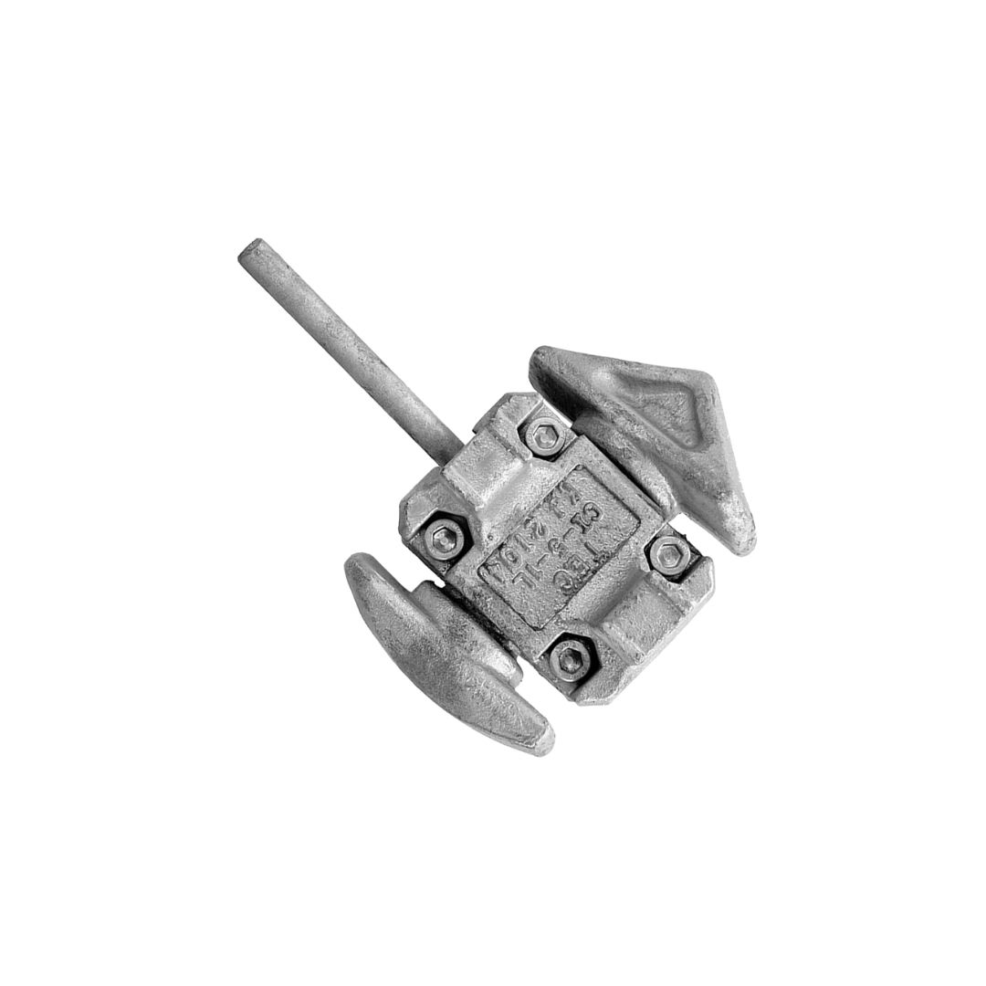 Twistlock longitudinal face