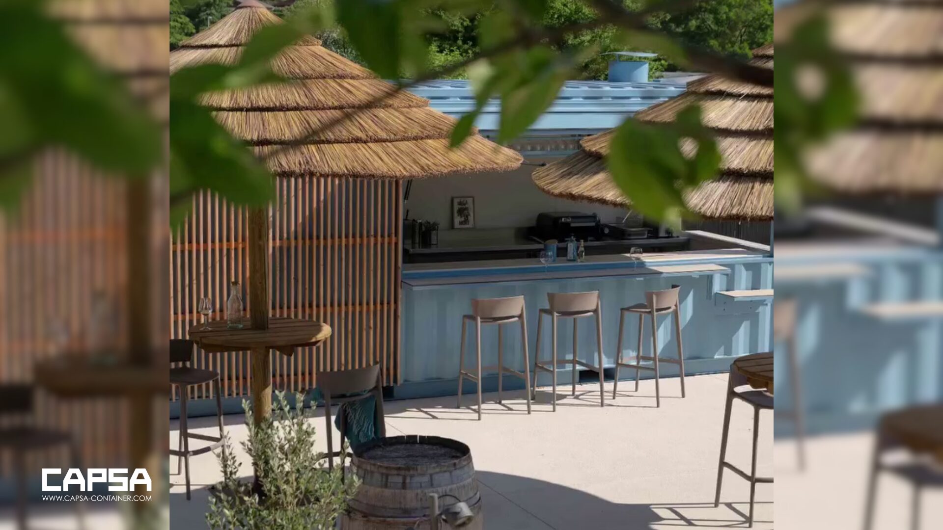 salamandre, bar de jardin
