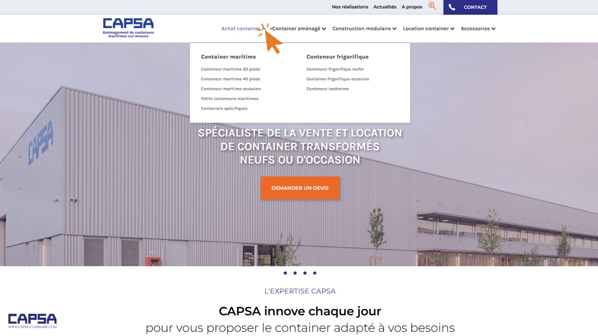 Négoce - Site CAPSA