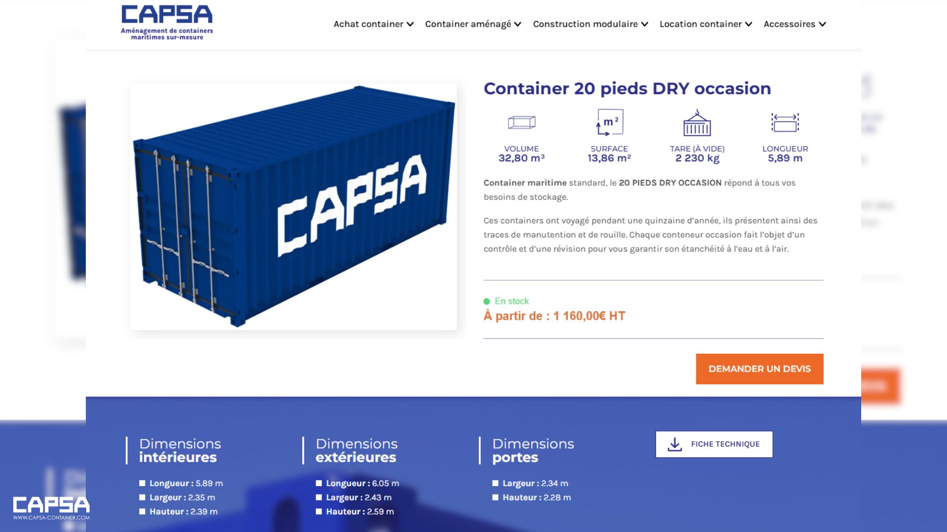 Négoce - Site CAPSA